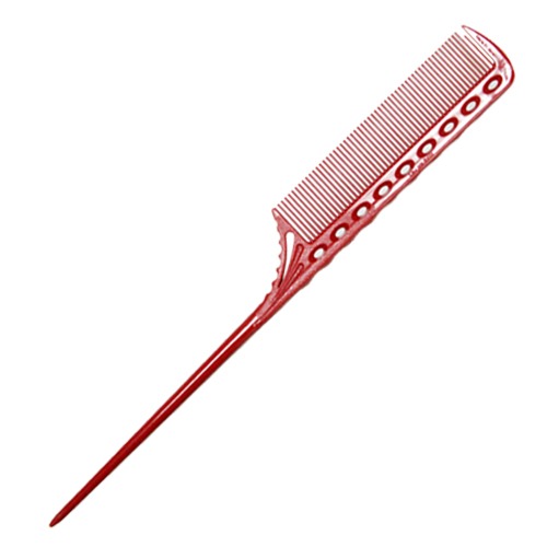 [Y.S.PARK] 빠른 와인딩 꼬리빗(Super Winding Tail Grip Comb) YS-107 레드(Red) 218mm